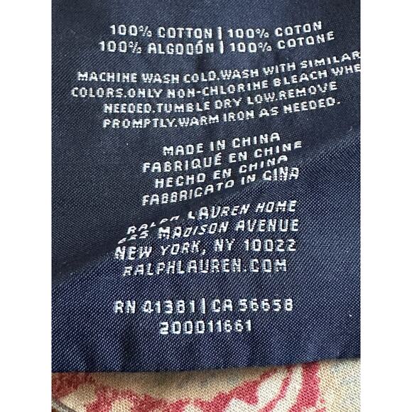 Ralph Lauren HALF MOON BAY PHOEBE Standard Size Sham Case blue ivory pink - Picture 6 of 9